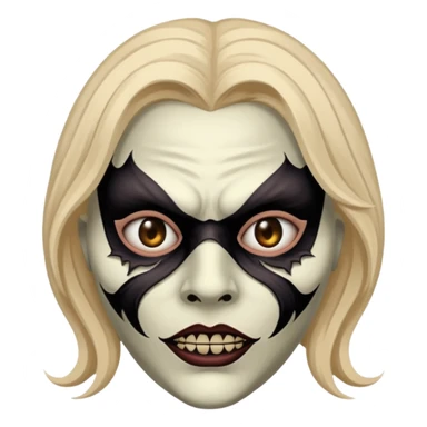 horror masked woman sticker