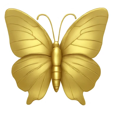 un golden con alas de mariposa sticker