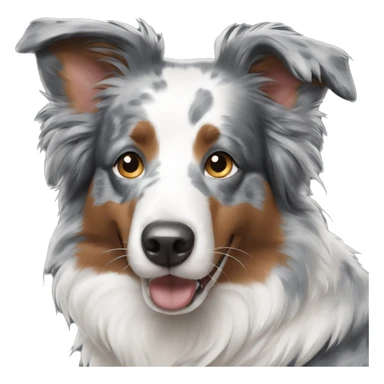 Border collie blue merle sticker
