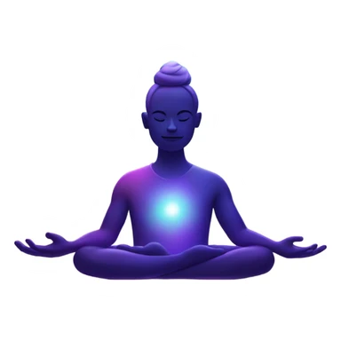 Meditating with aura colors around ￼ sticker