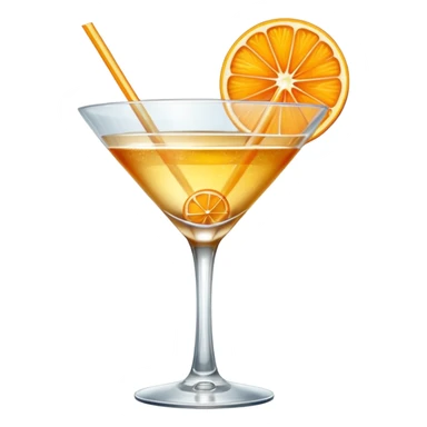 golden cocktail sticker