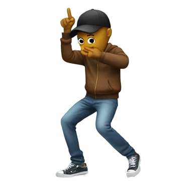 dabbing person emoji sticker