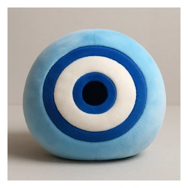Evil eye 🧿 as a soft round plushie pillow squishmallow sticker