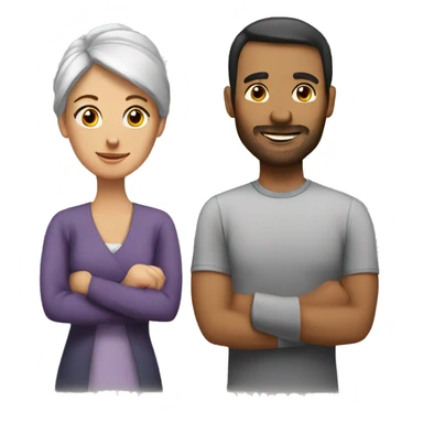 wife and husband sticker
