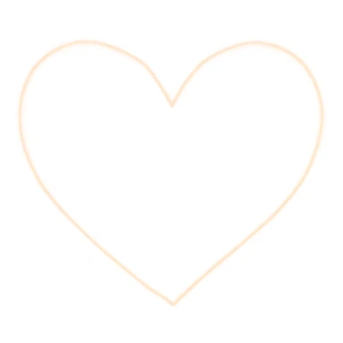 heart with a soft rainbow mist sticker