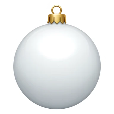 white christmas ornament  sticker