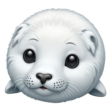white artic seal  sticker