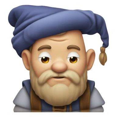 Sleepy one of the seven dwarfs  sticker