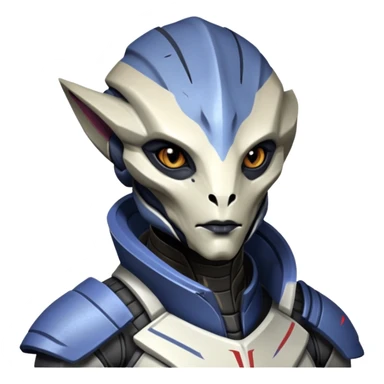 turian alien from Mass Effect sticker