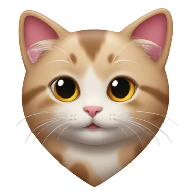 Kitty in a,heart sticker