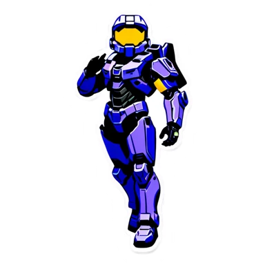 Halo and Halo  sticker