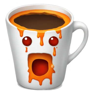 Bloody orange coffee  sticker
