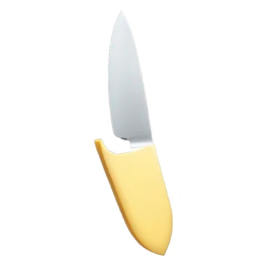 Margarine on the tip of a serrated knife sticker