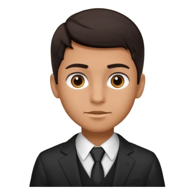 Chico de Ted morena pelo oscuro ojos oscuros y muy bien vestido sin corbata sticker