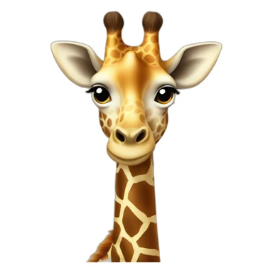Giraffe Edith pearls sticker