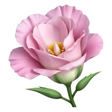 Beautiful light pink flower Eustoma sticker