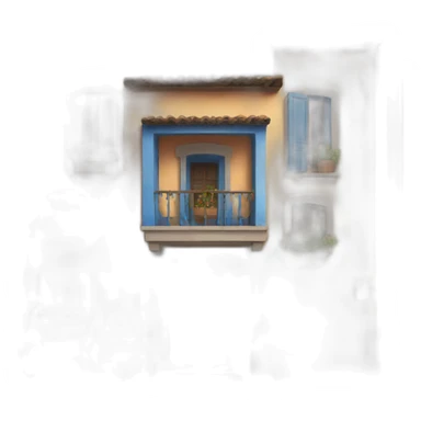 Casa che va a fuoco blu sticker