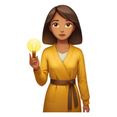  woman standing in front of a long road, looking forward with confidence—behind her, multiple closed doors symbolizing rejection, but one door ahead is glowing, representing the path forward. In her hand, she holds a small bright light, symbolizing her knowing—her guide. sticker