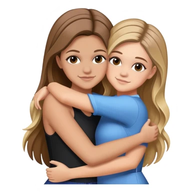Kelsea Ballerini hugging a girl with brown hair  sticker