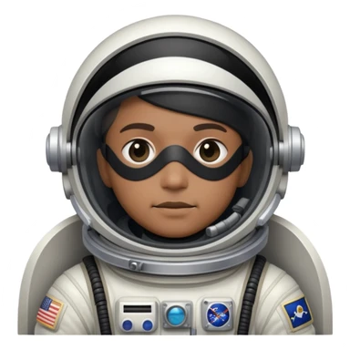 astronaut in space suit with black pirate eyepatch sticker