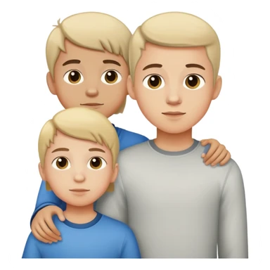 two teenage boy brothers with their 10-year-old sister sticker