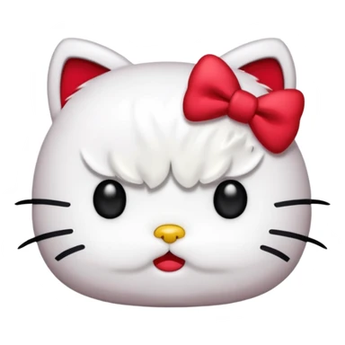Angry hello kitty  sticker
