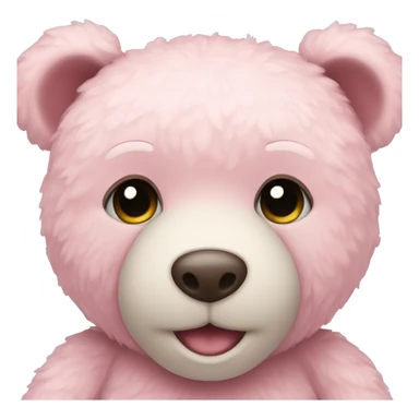 pastel pink teddy bear sticker