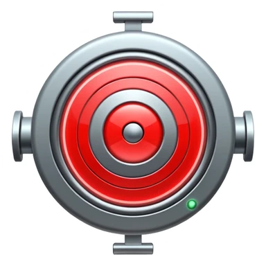 Moving target with blinking light sticker