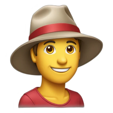 Cappello a punta con stella sticker