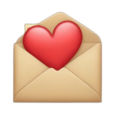 open-mail-heart sticker