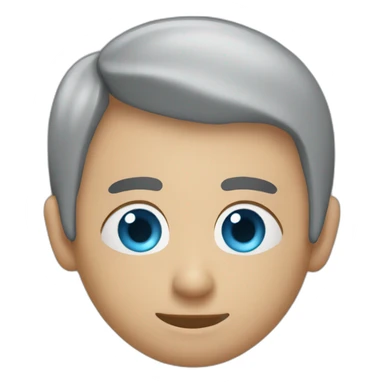 ojos azules y pelo moreno sticker