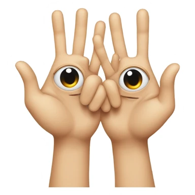 Heart eyes with peace sign sticker