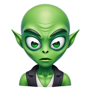gangster alien sticker