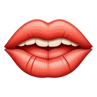 Lips stitched shut  sticker