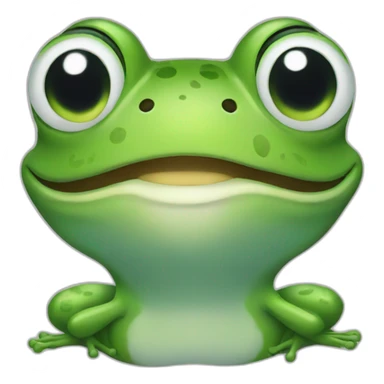 frog smiling sticker