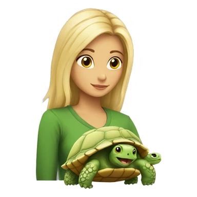 Rubia y una tortuga sticker