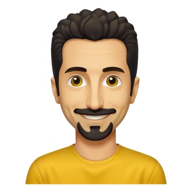 Serj Tankain yellow shirt sticker