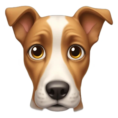 a confused dog sticker