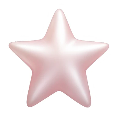 Light pink pearl star sticker