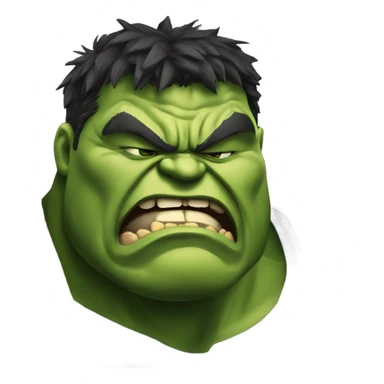 Fat Hulk cry  sticker