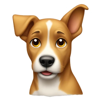 The dog is awake  sticker