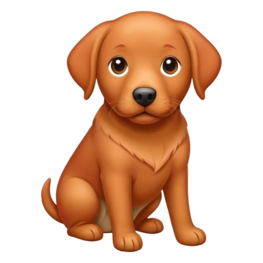 Red Labrador  sticker