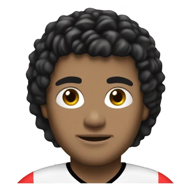 Paris footballer skin white, black hair ,number 19 sticker