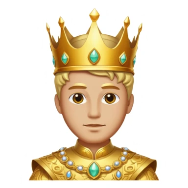 a portrait of sun emperor sticker
