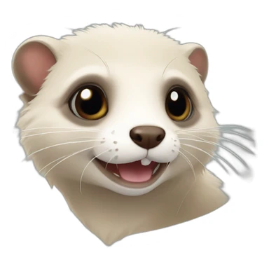 Furet qui vole sticker