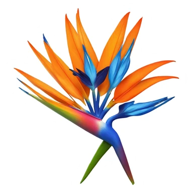 Bird of paradise flower sticker