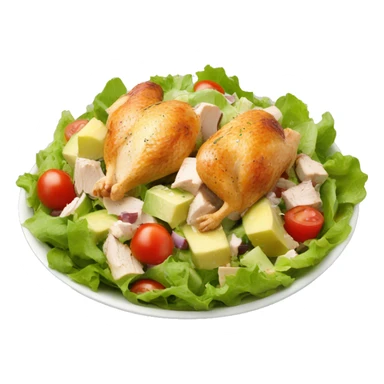 chicken salad food sticker