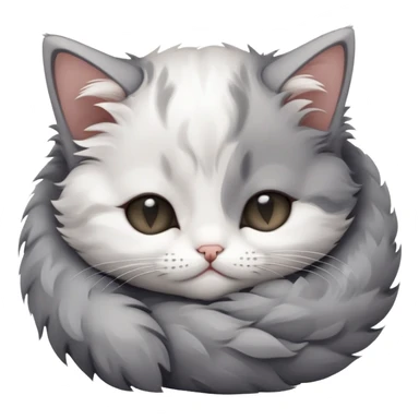 Sleepy kitten sticker