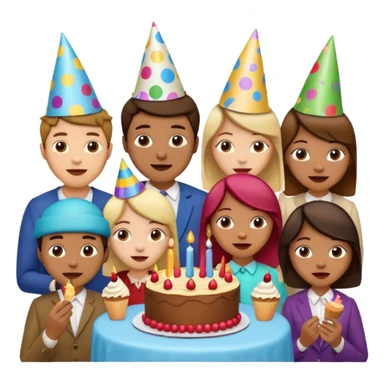 200 people eating at a family party sticker