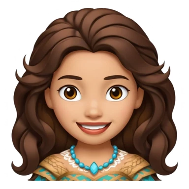 Emoji de la princesa  Moana  sticker